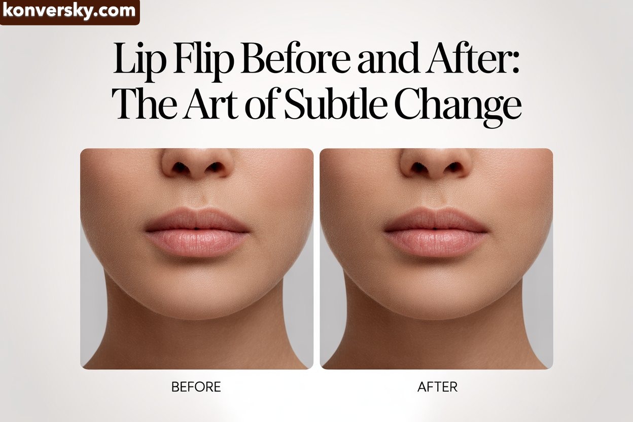 Lip Flip Before and After