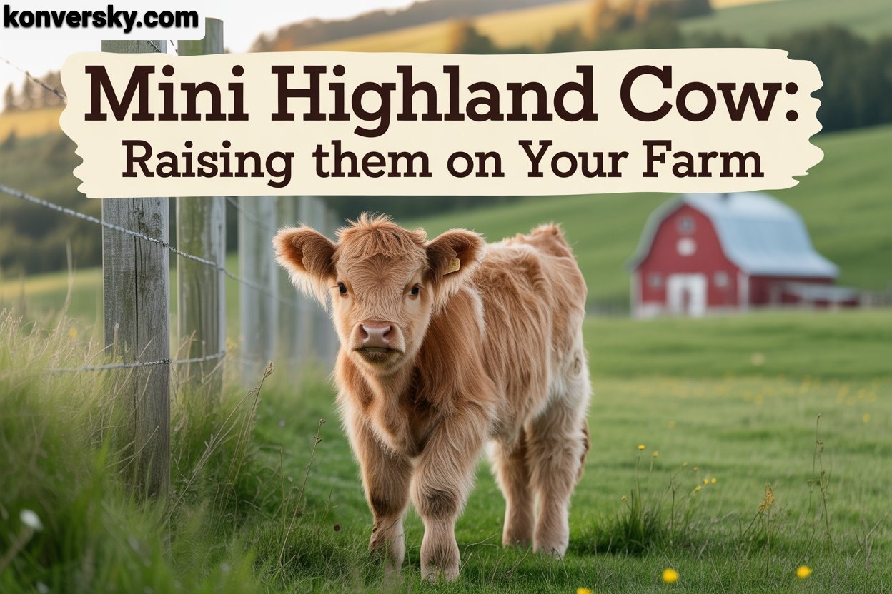 Mini highland cow