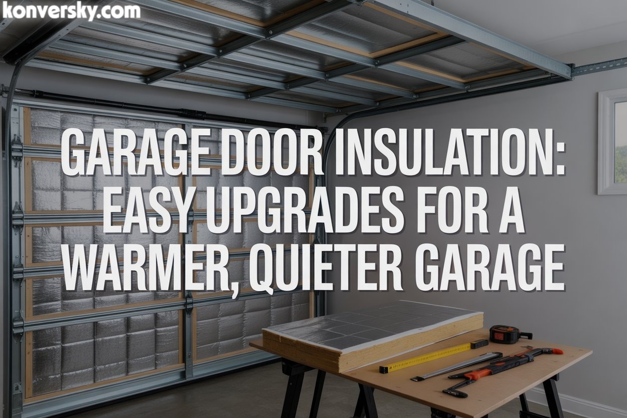 Garage door insulation
