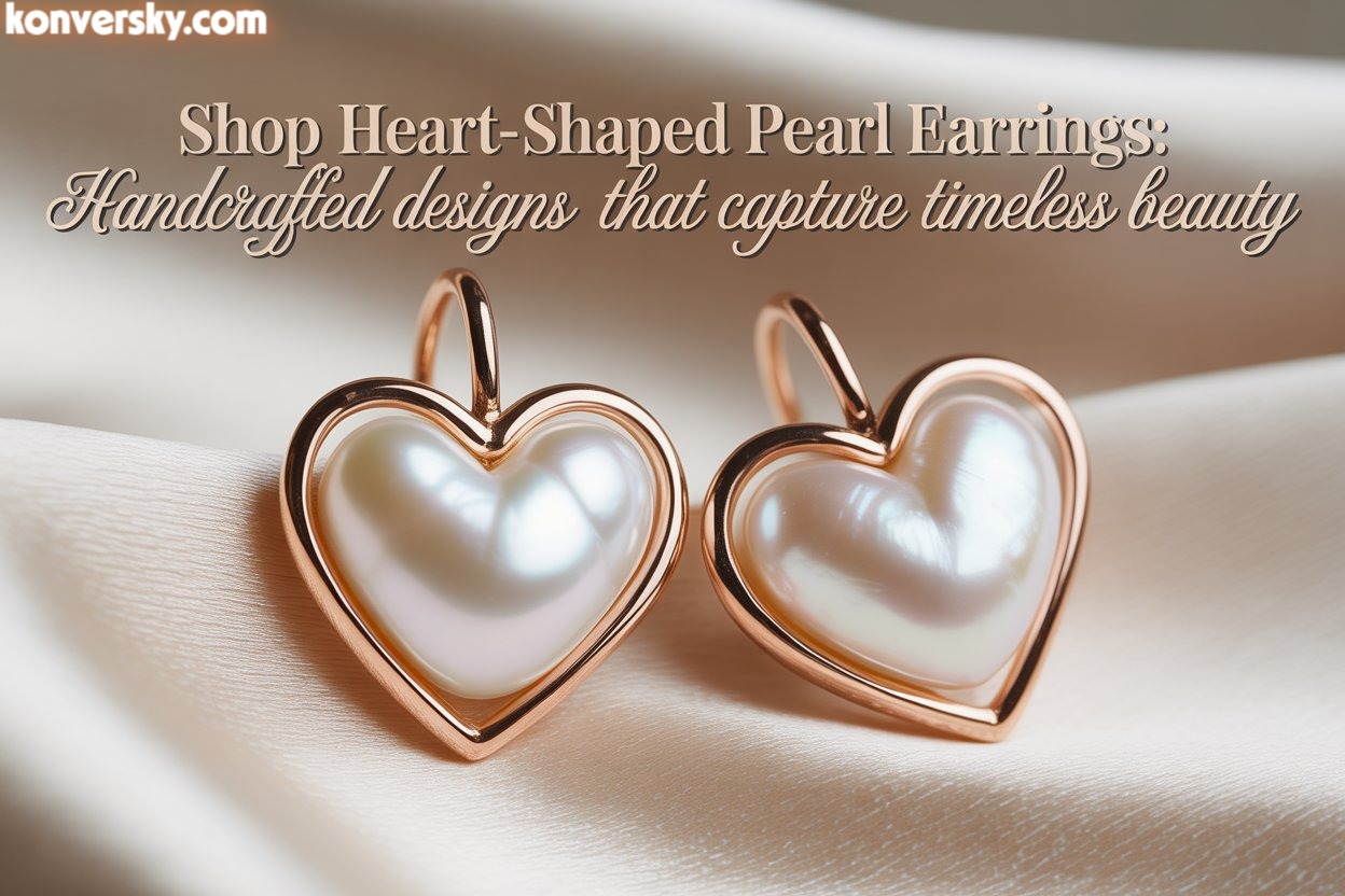 Shop heart-shaped pearl earrings