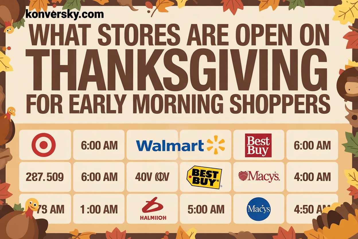 What stores are open on thanksgiving